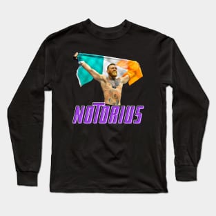 CONOR MCGREGOR NOTORIUS UFC IRELAND FLAG Long Sleeve T-Shirt